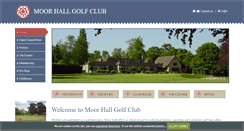 Desktop Screenshot of moorhallgolfclub.co.uk